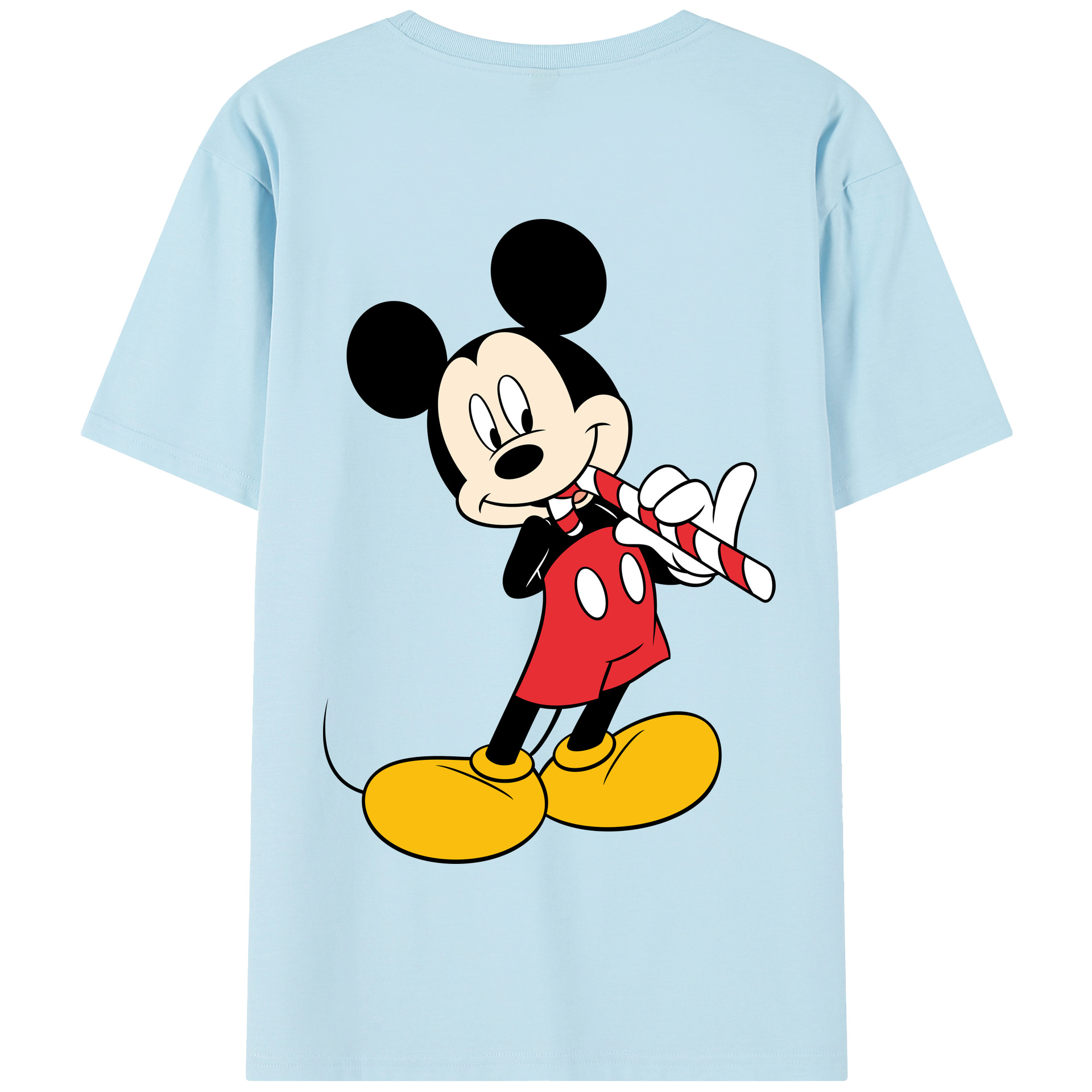 （画像用） ミッキーマウス Mickey Mouse 綿100％半袖Tシャツ（背面プリント）